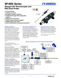 Thumbnail of document Data Sheet - SP-005-1 Link M12 Modular Thermocouple & RTD Temp. Smart Probe
